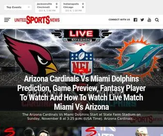 Unitedsportsnews.com(United Sports News) Screenshot