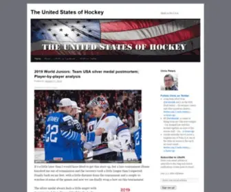 Unitedstatesofhockey.com(The United States of Hockey) Screenshot