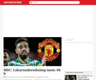 Unitedsverige.se(Manchester United) Screenshot
