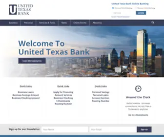 Unitedtexasbank.com(United Texas Bank) Screenshot