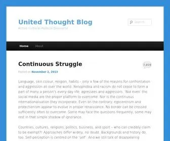 Unitedthoughtblog.org(United Thought Blog) Screenshot