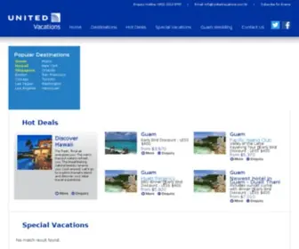 Unitedvacations.com.hk(聯合假期(香港) 主頁) Screenshot