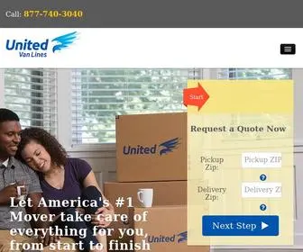 Unitedvanlines.com(Moving Company) Screenshot