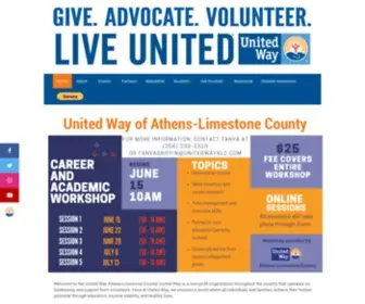 Unitedwayathenslimestone.com(United Way of Athens) Screenshot