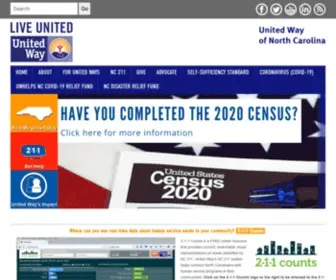 Unitedwaync.org(United Way of North Carolina) Screenshot