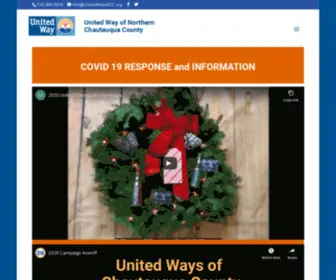 Unitedwayncc.org(United Way of Northern Chautauqua County) Screenshot