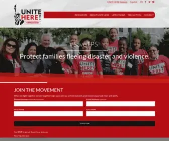 Unitehereimmigration.org(UNITE HERE Immigration) Screenshot