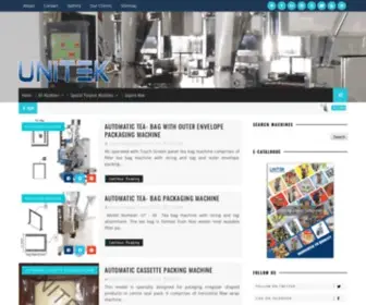 Unitekpack.com(Unitek Packaging System Pvt) Screenshot