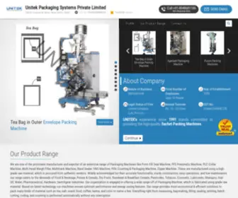 Unitekpackagingsystems.com(Unitek Packaging Systems Private Limited) Screenshot