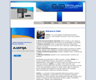 Unitel.com.jo(System Integrator Jordan) Screenshot