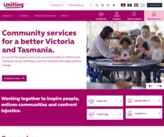 UnitingVictas.org.au(Uniting Vic.Tas) Screenshot