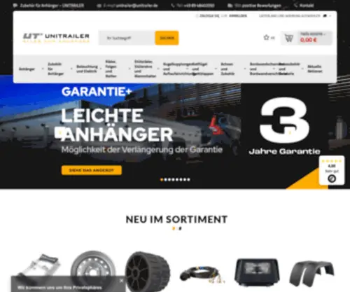 Unitrailer.de(Ersatzteile) Screenshot