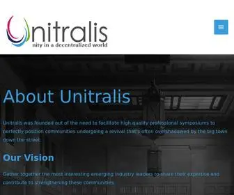 Unitralis.com(Unity in a decentralized world) Screenshot