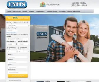Unitsstorage.com(UNITS Moving & Portable Storage) Screenshot