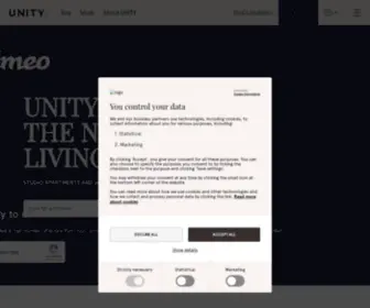 Unity-Living.com(Homes and work spaces for rent indefinitely) Screenshot