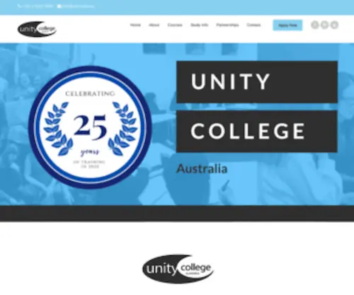 Unity.edu.au(Unity College Australia) Screenshot