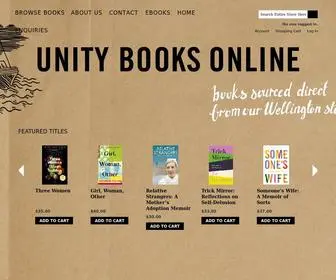 Unitybooksonline.co.nz(Unity Books Online) Screenshot