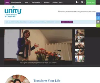 Unitychapelhill.org(Unity Center of Peace) Screenshot