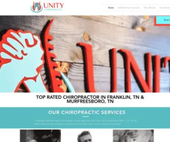 Unitychirotn.com(Chiropractor in Franklin) Screenshot