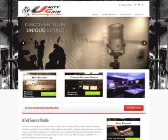 Unitygain.com(Unity Gain Recording Studio & Institute) Screenshot