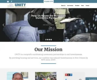 Unitygno.org(UNITY of Greater New Orleans) Screenshot