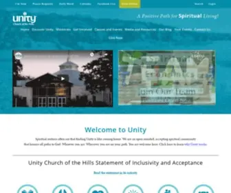 Unityhills.org(A Positive Path for Spiritual Living) Screenshot