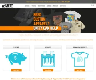 Unityimaging.com(Unity Imaging & Apparel) Screenshot