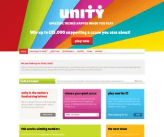Unitylottery.co.uk Screenshot