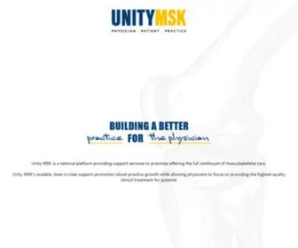 Unitymsk.com(Musculoskeletal Care) Screenshot