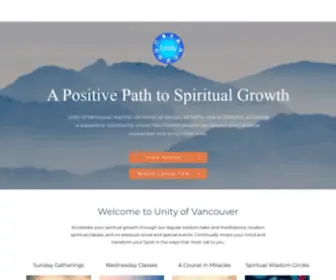 UnityofVancouver.org(Unity of Vancouver) Screenshot