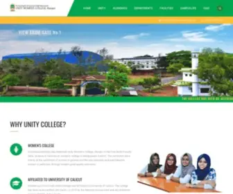 Unitywomenscollege.in(First Women's College in Malappuram District) Screenshot