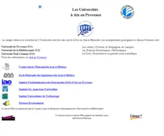Univ-AIX.fr(Accueil) Screenshot