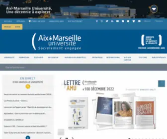 Univ-AMU.fr(Aix) Screenshot