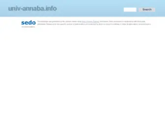 Univ-Annaba.info(De beste bron van informatie over univ) Screenshot