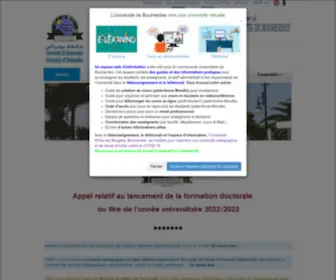 Univ-Boumerdes.dz(Plate) Screenshot