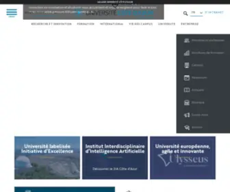 Univ-Cotedazur.fr(Université) Screenshot