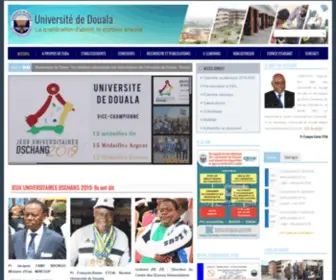 Univ-Douala.com(ACCUEIL) Screenshot
