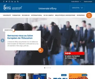 Univ-Evry.fr(Université) Screenshot