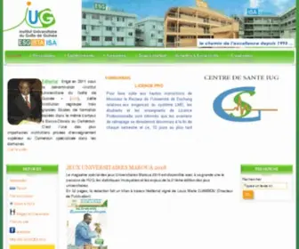 Univ-IUG.com(L’Institut Universitaire du Golfe de Guinée (IUG) est un ensemble de trois (03)) Screenshot