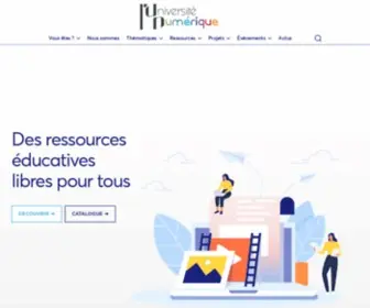 Univ-Numerique.fr(L'Université Numérique) Screenshot