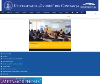 Univ-Ovidius.ro(Universitatea Ovidius din Constanta) Screenshot