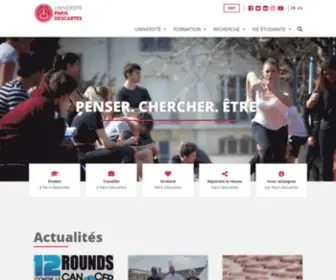 Univ-Paris5.fr(Paris Descartes) Screenshot