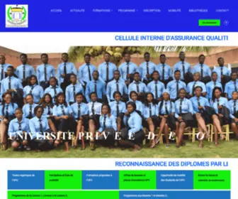 Univ-Priveouaga.com(UPO) Screenshot