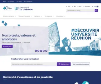 Univ-Reunion.fr(Accueil) Screenshot