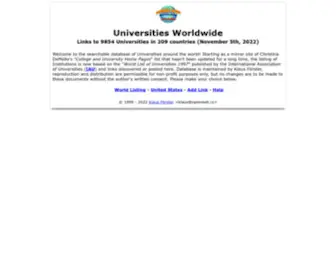 Univ.cc(Universities Worldwide) Screenshot