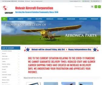 Univair.com(Vintage Aircraft Parts for Sale) Screenshot