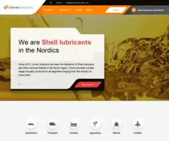 Univarlubricants.com(We are Shell lubricants in the Nordics) Screenshot