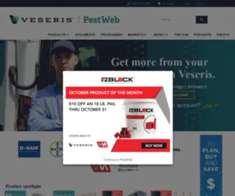 Univarpps.com(Professional Pest Control Products & Info from Veseris) Screenshot