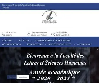 Univdla-FLSH.com(Faculté des Lettres et Sciences Humaines) Screenshot