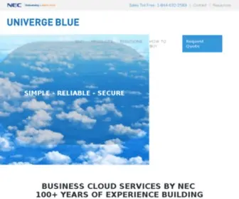 Univergeblue.com(UNIVERGE BLUE) Screenshot